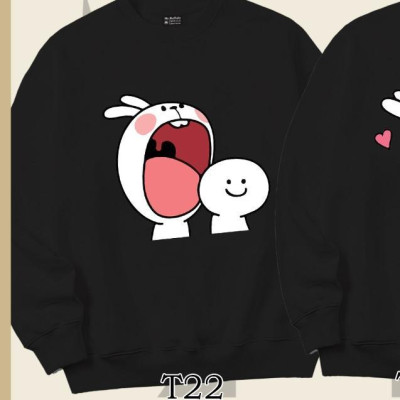 Áo Sweater cặp đôi thỏ trắng dễ thương Mr.Buffalo