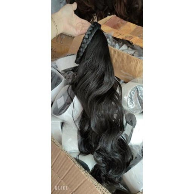 Cài tóc giả tết rít to 3cm có sẵn tóc