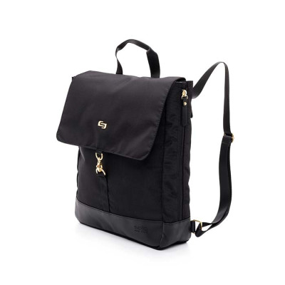 Balo Nữ SOLO Austin Hybrid Tote Ngăn laptop 13.3 inch màu đen phối phụ kiện mạ vàng Mã EXE803 Bảo hành 5 năm chính hãng