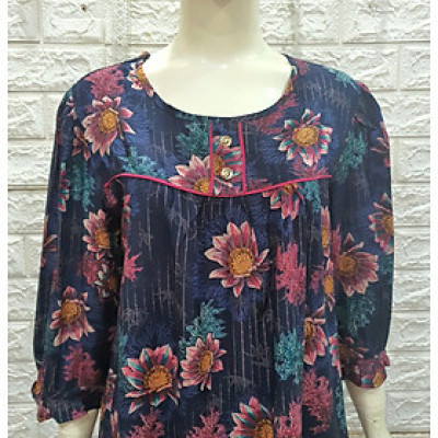 Bộ tole nhung trung niên tay lỡ mềm mại thoáng,phom chuẩn rộng rãi thoải mái