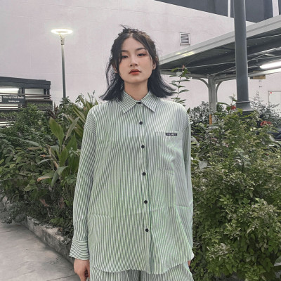 LAAS Set somi short sọc xanh cá tính năng động