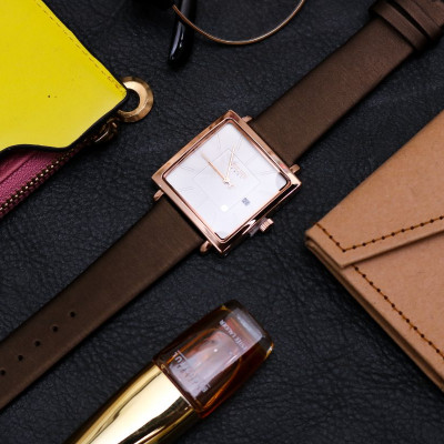 Đồng Hồ Nữ Julius Hàn Quốc JA354D Dây Da