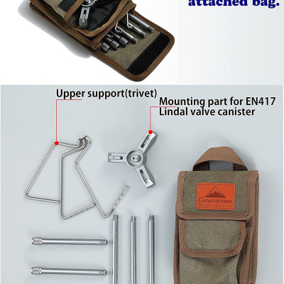 Phụ kiện chân đế khung bếp gas mở rộng Campingmoon Z01