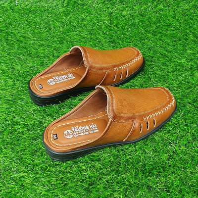 Giày sục nam da bò Trường Hải 3 Màu nâu, đen , vàng S125