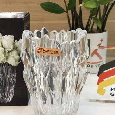 Bình cắm hoa pha lê cao cấp Nachtmann Quartz 16cm - Sản xuất tại Đức - Hàng chính hãng