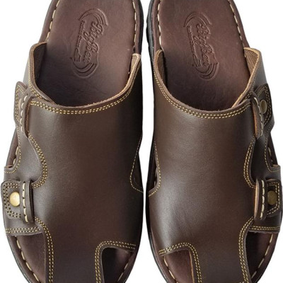 Dép Nam Bít Mũi BIGGBEN Da Bò Thật Cao Cấp DN145