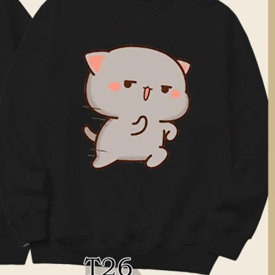 Áo Sweater cặp đôi Mèo mochii đuổi nhau dễ thương Mr.Buffalo