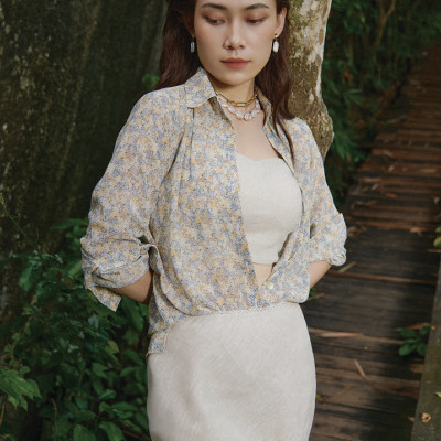 Áo Sơ Mi Hoa Lệ Mạn TOP171 thời trang thiết kế Hity