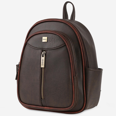 Balo da nữ thời trang IDIGO FBP2 - 3370, balo công sở ngăn kéo trước cá tính