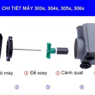 Máy bơm nước Atman AT 306S 27W 2000L/Hr cho hồ cá cảnh mini siêu bền, Bảo hành uy tín