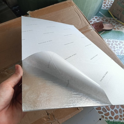 Bộ 5 Tấm Xốp Dán Tường 3D PVC Đá Trắng Ngọc Trai 60x30cm Keo Sẵn Dày 2,5mm Cao Cấp, Sang Trọng 