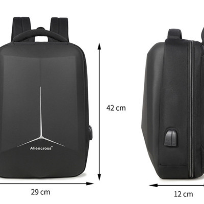 Balo nam 17.3inh tích hợp khóa chống trộm chống nước chống rạch cao cấp phong cách mới