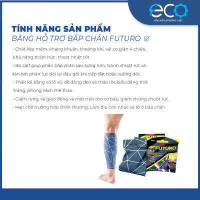 Băng hỗ trợ bó bắp chân cao cấp 3M Futuro 1 chiếc/hộp