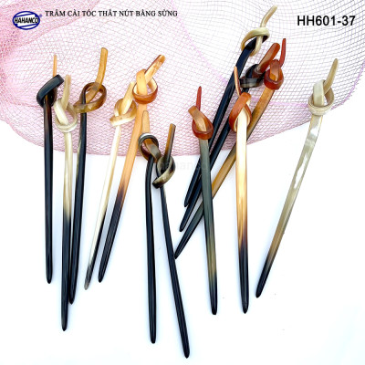 Trâm Cài Tóc Bằng Sừng Đầu Trâm Thắt Nút Kiểu Dáng Lạ Độc Đáo Tỉ Mỉ (HH601-37)