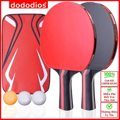 Bộ vợt bóng bàn tặng kèm 3 bóng cao cấp dododios cốt vợt 7 lớp và 9 lớp mặt mút đàn hồi, chất lượng đạt chuẩn + Trụ Kẹp Có Lưới Bóng Bàn Rút Gọn Chất Liệu ABS Cao Cấp Chiều Dài Điều Chỉnh Tới 1,7m Chọn Màu - Hãng dododios