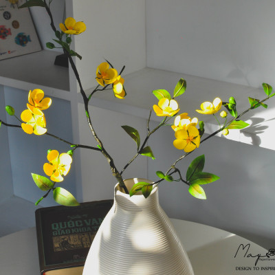 Hoa giấy handmade trang trí Tết, Cành Hoa Mai handmade , Maypaperflower - hoa giấy nghệ thuật, hoa cắm bình, decor nhà ở