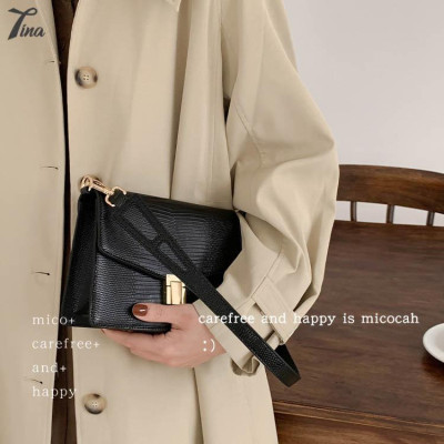 Túi đeo vai nữ Micocah 2021 thiết kế sang trọng với da gân, phong cách retro Hàn Quốc (FSE503) (M414)