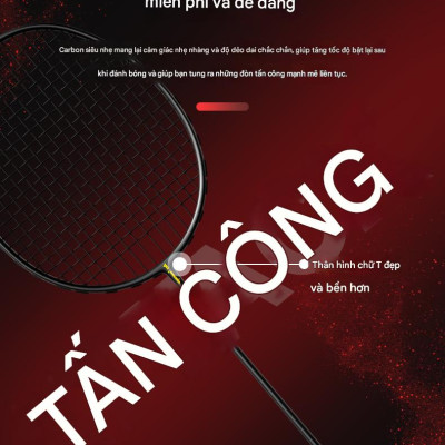 Bộ 2 Vợt Cầu Lông B01 Căng Sẵn 10kg Căng Max 12kg Full Carbon Đại Nam Sport + Tặng 3 Quả Cầu Lông Và Cuốn Cán