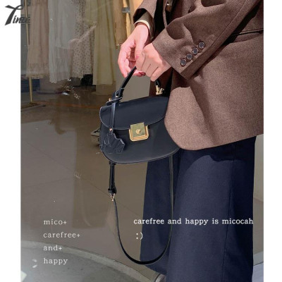 Túi xách cầm tay nữ Micocah Saddle 2021 thiết kế form bán nguyệt, style đơn giản (NSE469) (M407)