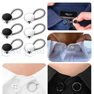 Nút Nới Rộng Cổ Áo Kim Loại, Mở Rộng Cổ Áo Sơ Mi, Nút Điều Chỉnh Nút Áo Cho Nam Nữ Lò Xo Legaxi
