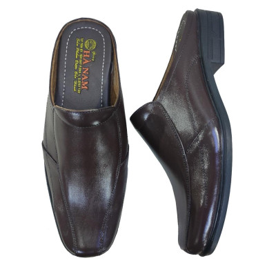 Dép Bít Mũi Nam Da Bò Thật TiTi ĐÔ Cao Cấp GSB20139