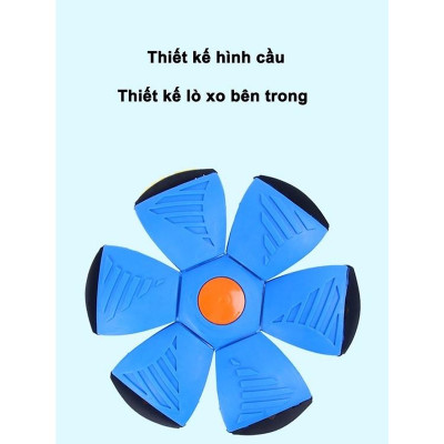Đồ Chơi Trẻ Em, Bóng Ma Thuật Có Đèn Led, Đĩa Bay UFO, Đồ Chơi Đá Bóng Vui Nhộn Cho Bé
