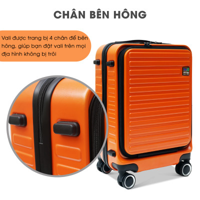 TẶNG TÚI ĐỰNG GIÀY + THẺ TAG - Vali doanh nhân TRIP Lux99 size 20inch có ngăn đựng laptop - Hàng chính hãng