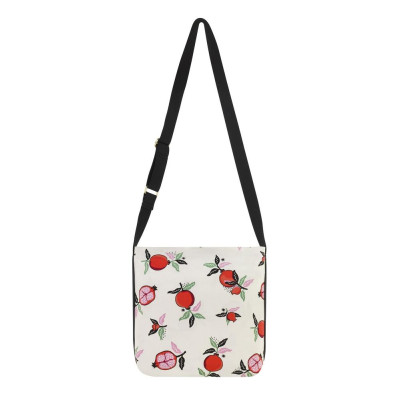 Cath Kidston - Túi đeo chéo/Zipped Messenger Bag - Pomegranate - Cream -1048681
