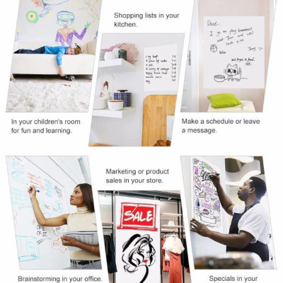 Decal dán tường làm bảng viết khổ 60*200 cm