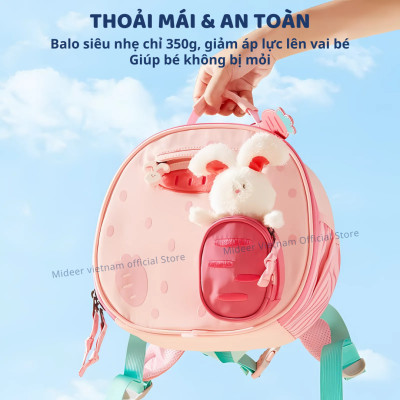 Balo đi học mầm non cho bé Mideer Snuggle Square Backpack