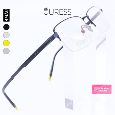 Gọng kính titanium thời trang nam siêu nhẹ siêu bền OURESS sw10007
