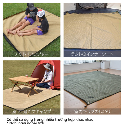 Lysin - thảm lót dã ngoại ngoài trời camping cắm trại du lịch, picnic, ngăn côn trùng, ngăn dị vật, chắn gió