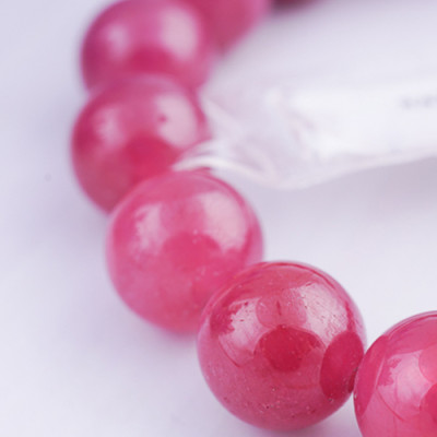 Vòng Đá Ruby Thái Hồng Đậm Trong Hadosa 11mm