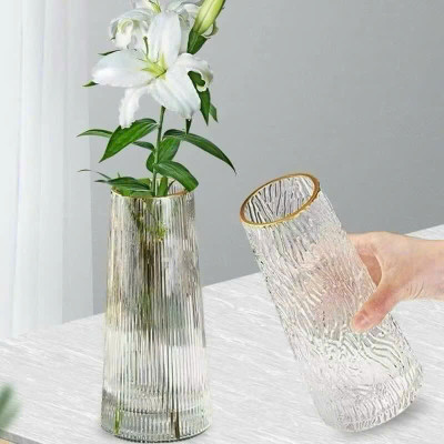 Lọ Hoa Thủy Tinh Trong Suốt & Bình Thủy Tinh Hổ Phách Cắm Hoa Trang Trí Nhà Cửa - HÀNG CHÍNH HÃNG MINIIN