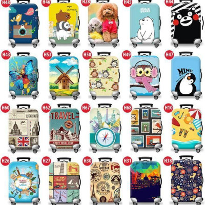 Túi bọc bảo vệ vali -Áo vỏ bọc vali - Chuột Hoạt Hình H111 Size S M L XL HPValiOEM