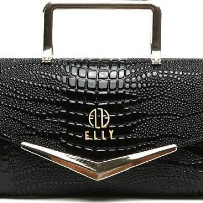Túi clutch nữ cao cấp da thật ELLY – EC38 màu đen