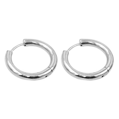 Bông Tai Khuyên Tròn Winwinshop88 BT233 (16mm) – Bạc