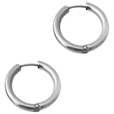 Bông Tai Khuyên Tròn Winwinshop88 BT233 (16mm) – Bạc