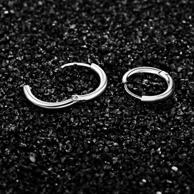 Bông Tai Khuyên Tròn Winwinshop88 BT233 (16mm) – Bạc