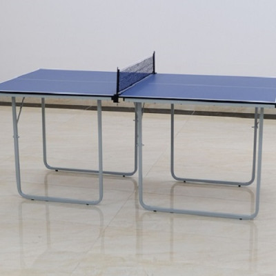 Bàn bóng bàn Mini gấp gọn tặng kèm 2 vợt và bóng, mặt bàn dày 12mm, dài 182 cm rộng 91cm phù hợp không gian nhỏ hẹp, gấp gọn dễ dàng