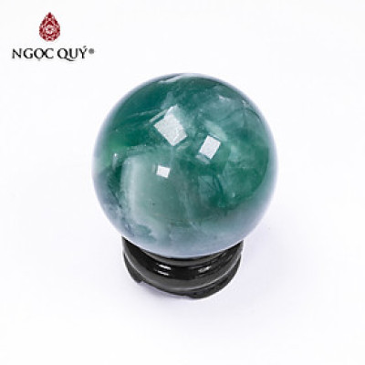 Quả cầu đá Florite mệnh hỏa, mộc - Ngọc Quý Gemstones