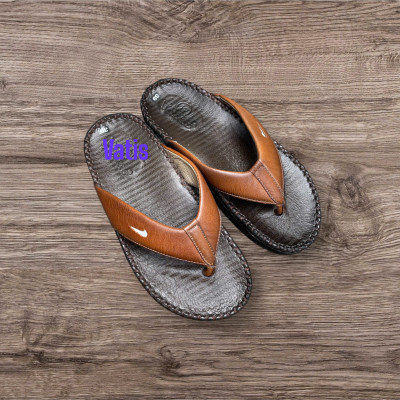 DÉP KẸP CHẤT LIỆU DA BÒ VATIS V17063