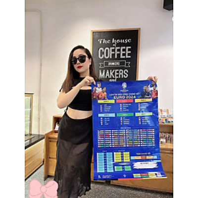 (Kèm ống gỗ vận chuyển) LỊCH THI ĐẤU EURO 2024 - THEO GIỜ VIỆT NAM!!!