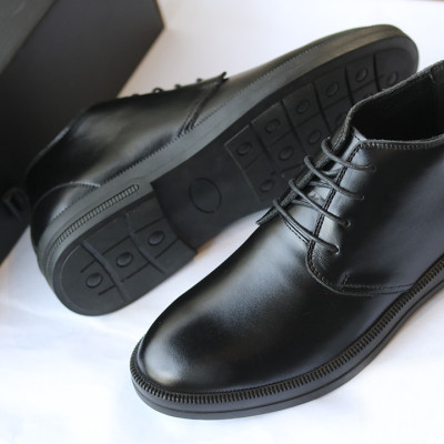 Giày Da Nam Mã CK02 Loại Cổ Lửng, Da Bò