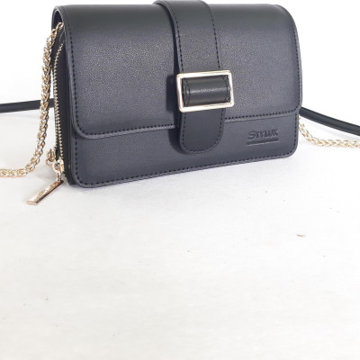 Túi xách nhỏ 2 ngăn khóa kéo CL-047BLK