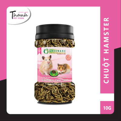 Thức ăn Hamster của nhãn GREENABC – Giúp Hamster ăn ngon, giảm căng thẳng, lông mượt, tăng đề kháng – Hộp 10g và 480g