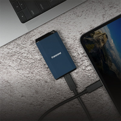 Ổ cứng di động SSD Transcend 1TB/2TB/4TB ESD410C 2000MB/s USB 3.2 GEN 2x2 type C – Hàng Chính Hãng
