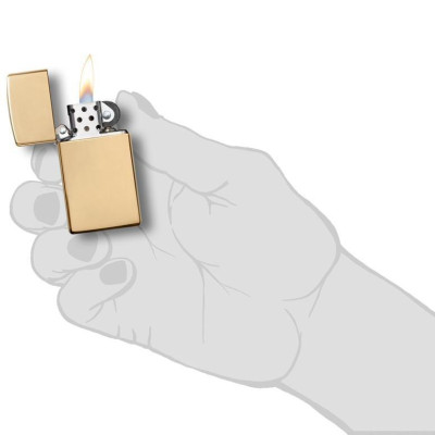 Bật Lửa Zippo Slim Solid Brass 1654B