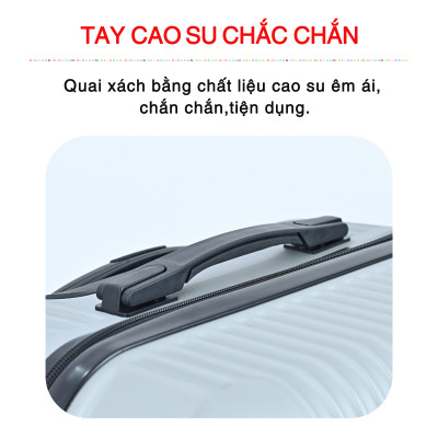 Vali du lịch kéo cao cấp Size 24inch- Chất lượng cao  KS-155 - Bạc