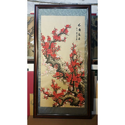 Tranh thủy mặc. MỘC LONG ĐÀO HOA